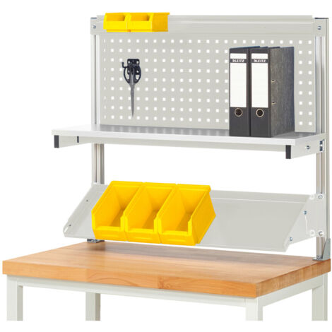 Rau System-Aufbau (Komplettset-01 B1000 mm), zur Montage auf Arbeitsplatte, RAL7035