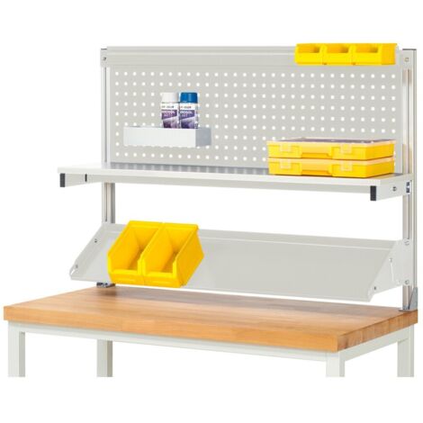 Rau System-Aufbau (Komplettset-01 B1250 mm), zur Montage auf Arbeitsplatte, RAL7035