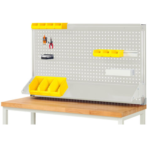 Rau System-Aufbau (Komplettset-02 B1500 mm), zur Montage auf Arbeitsplatte, RAL7035
