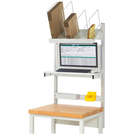 Rau System-Aufbau Komplettset 03, für Produktbreite 750 mm, RAL7035/RAL7035