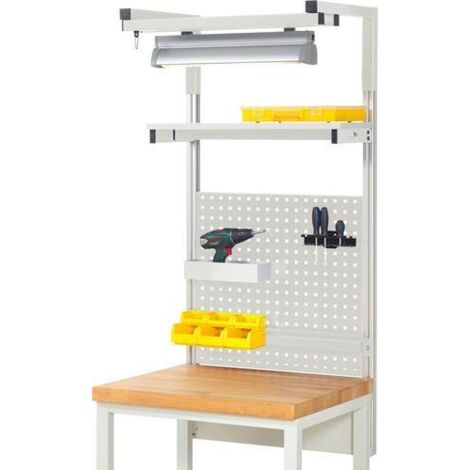 Rau System-Aufbau Komplettset 04, für Produktbreite 750 mm, RAL7035/RAL7035