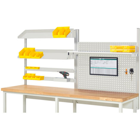 Rau System-Aufbau Komplettset 05, für Produktbreite 2500 mm, RAL7035/RAL7035