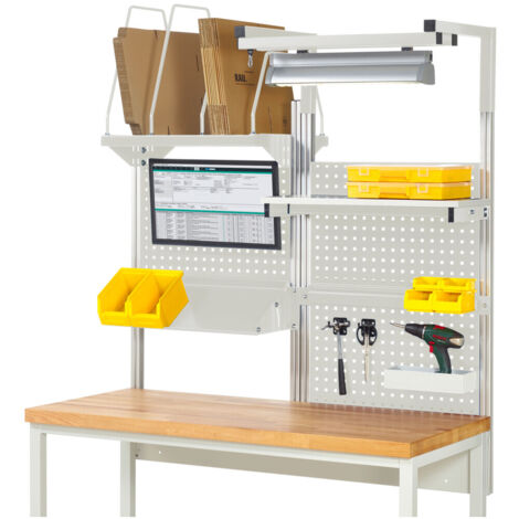 Rau System-Aufbau Komplettset 06, für Produktbreite 1500 mm, RAL7035/RAL7035