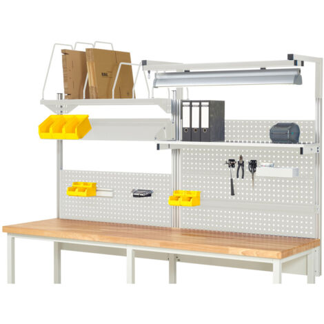 Rau System-Aufbau Komplettset 06, für Produktbreite 2500 mm, RAL7035/RAL7035