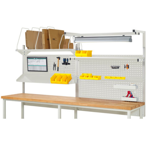 Rau System-Aufbau Komplettset 06, für Produktbreite 3000 mm, RAL7035/RAL7035