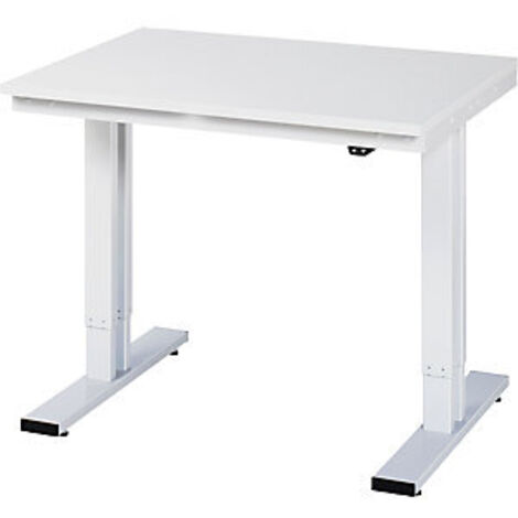RAU Werktisch adlatus 300 elektrisch höhenverstellbar Arbeitsplatte mit Melaminharzbeschichtung 1000 mm x 800 mm