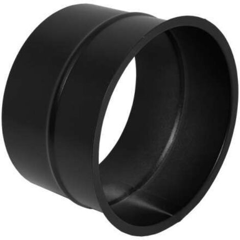 Rauchrohr Wandfutter schwarz, einfach DN 160