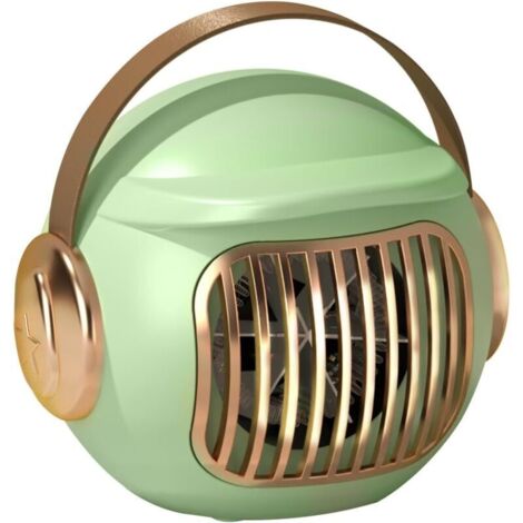 Raumheizer, Tragbarer Schreibtischheizer, 400W Mini-Zeltheizer für Camping (Innenbereich), Mit Kippschutz, Leichtgewicht (Apfelgrün)