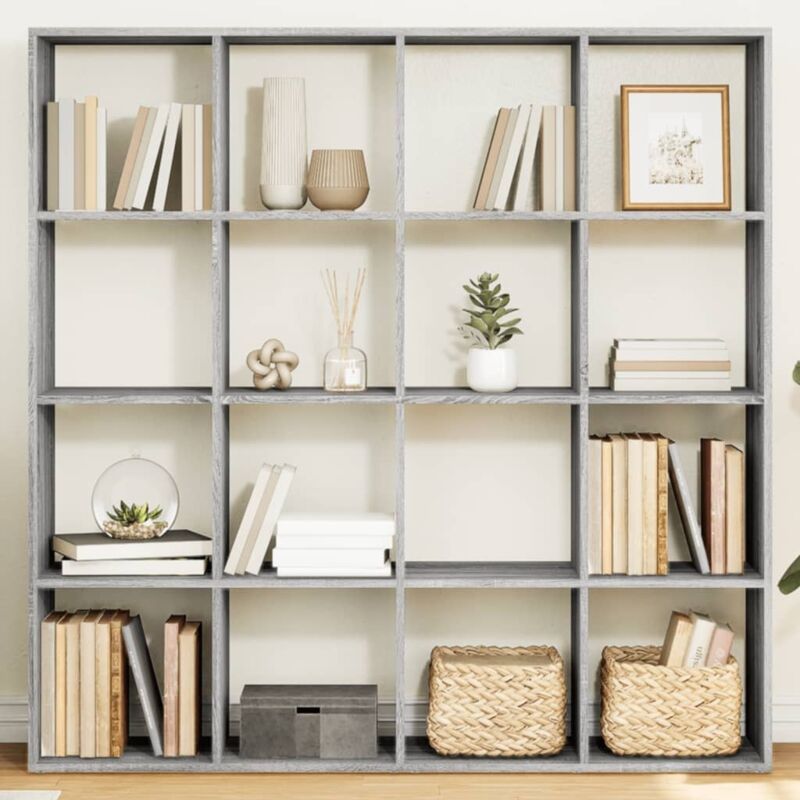 Bücherregal Grau Sonoma 137, 5x29x137, 5 Cm Holzwerkstoff - Vidaxl
