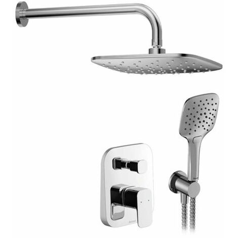 Ravak 10° - Brausegarnitur mit Unterputzarmatur, mit Körper, 3 Strahlarten, Chrom X07S012