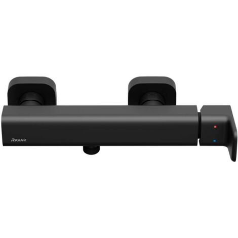 Ravak 10° Free - Miscelatore da parete per doccia TD F 032.20, nero X070153