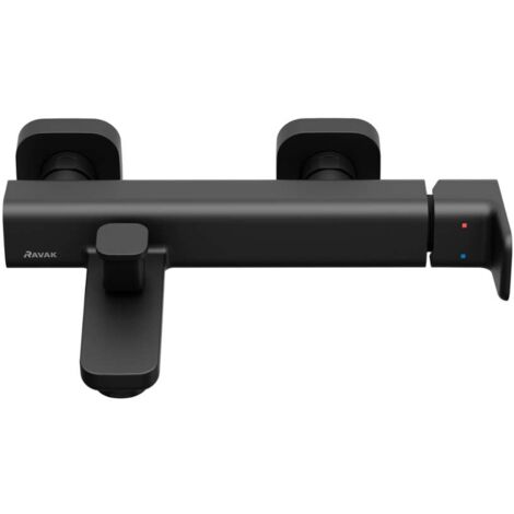 Ravak 10° Free - Miscelatore per vasca da bagno, nero X070152