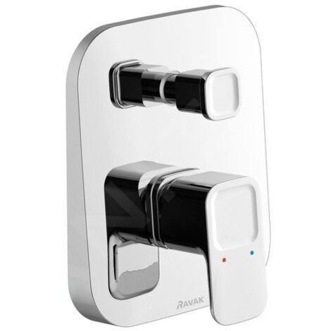 Ravak 10° - Robinet de bain TD 061.00 à encastrer, avec corps d’encastrement, chrome X070068