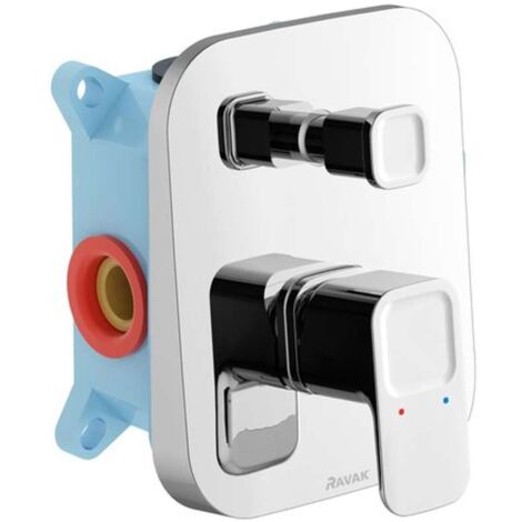 Ravak 10° - Unterputz-Badewannenarmatur TD 065.00, für R-Box, Chrom X070070
