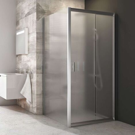 Ravak Blix - Parete doccia BLPS-80, 77-79 cm, satin/vetro Grape 9BH40U00ZG