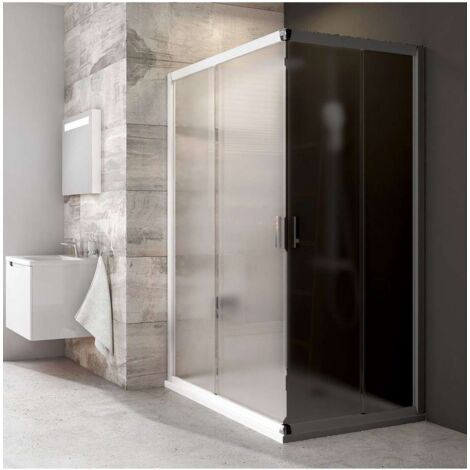 Ravak Blix - Porta doccia BLRV2K 100 cm, bianco/vetro Grape 1XVA0100ZG
