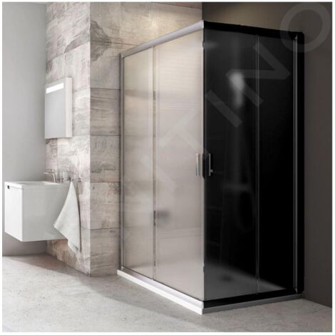 Ravak Blix - Porte de douche BLRV2K 120 cm, satin/verre Grape 1XVG0U00ZG
