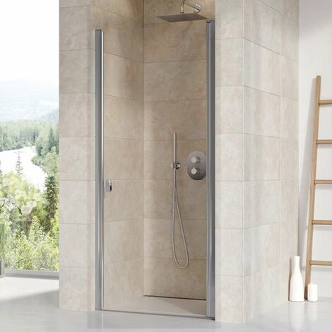 Ravak Chrome - Anta doccia 88-91 cm, alluminio lucido/vetro trasparente 0QV70C00Z1