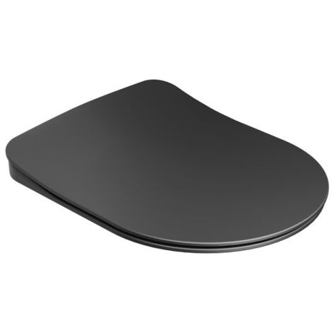 Ravak Chrome - Asiento de WC, SoftClose, negro mate X01795