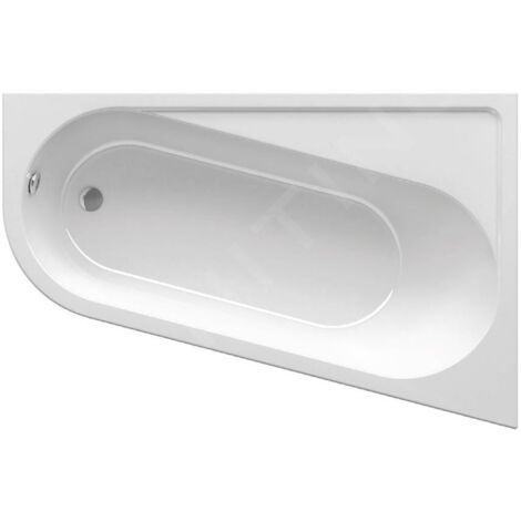 Ravak Chrome - Baignoire asymétrique 1600 x 850 mm, droite, blanc CA61000000