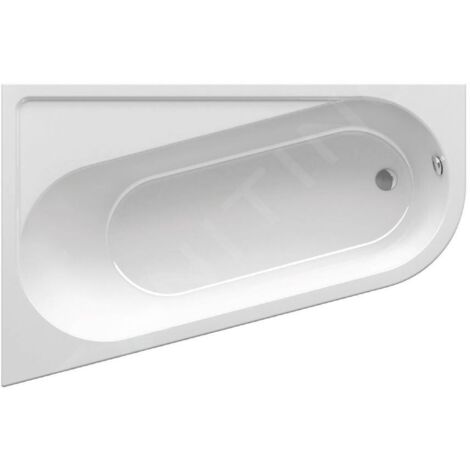 Ravak Chrome - Baignoire asymétrique 1600x1050 mm, gauche, blanc CA51000000