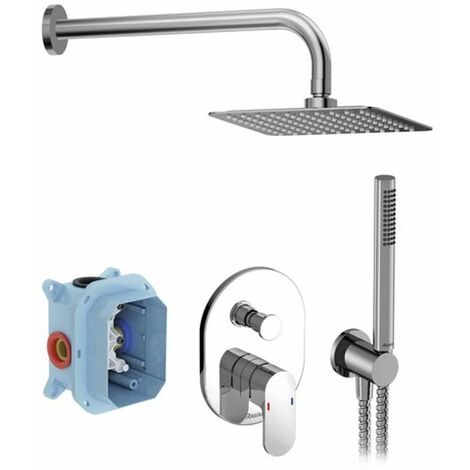 Ravak Chrome - Brausegarnitur mit Unterputzarmatur, mit Körper, Chrom X07S014