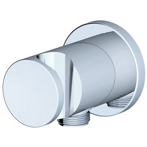Ravak Chrome - Codo de ducha con soporte, cromo X07P206