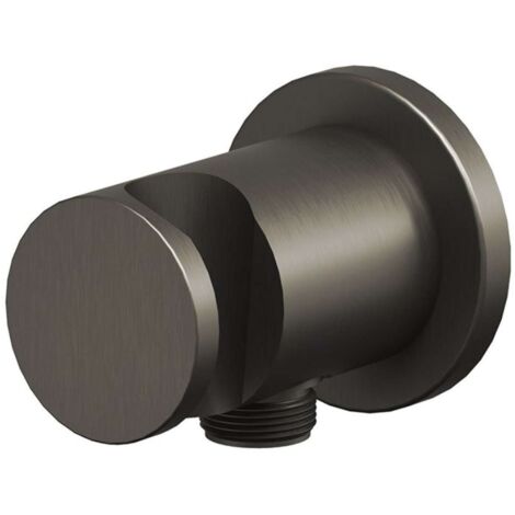Ravak Chrome - Culla a parete con supporto, grafite spazzolata X07P696