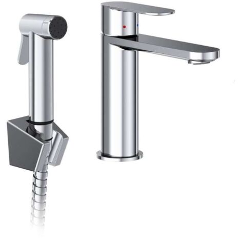 Ravak Chrome II - Grifo de lavabo con ducha de bidé, cromo X070450