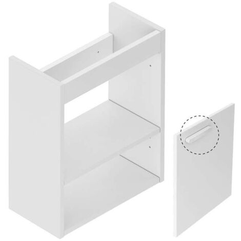 Ravak Chrome II - Mobiletto sottolavabo 40x22x50 cm, senza anta, bianco lucido X000001782