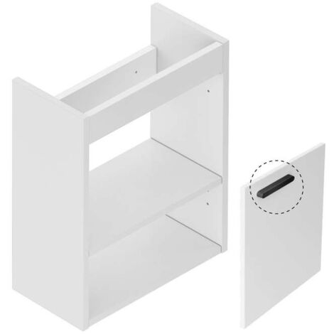 Ravak Chrome II - Waschbeckenunterschrank 40x22x50 cm, ohne Tür, weiß glänzend X000001750