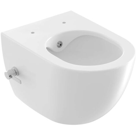 Ravak Chrome - Inodoro suspendido con ducha de bidé, RimOff, blanco X01912