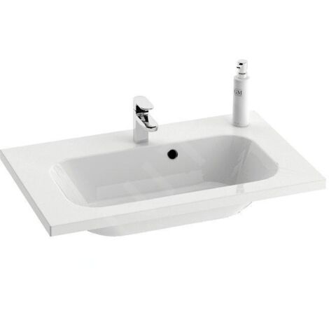 Ravak Chrome - Lavabo 700x490 mm, avec un trou pour robinet, blanc XJG01170000
