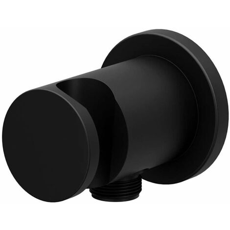 Ravak Chrome - Montant mural avec support, noir mat X07P672