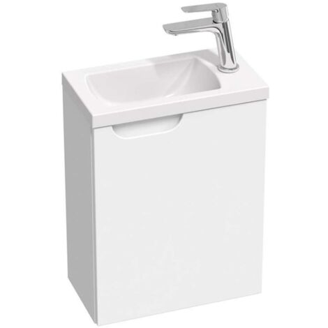 Ravak Classic II - Mobile lavabo 40x22x50 cm, 1 anta, cerniere a destra, bianco lucido X000001486