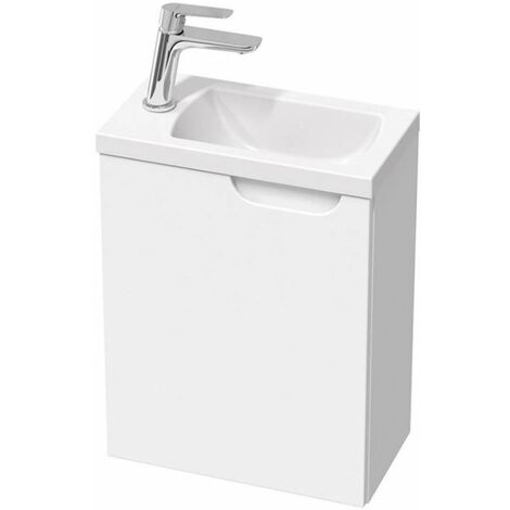 Ravak Classic II - Mobiletto sottolavabo, 40x22x50 cm, 1 anta, cardini a sx, bianco lucido X000001484