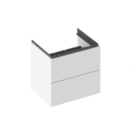 Ravak Comfort II - Meuble pour lavabo, 60x50x46 cm, 2 tiroirs, blanc brillant X000001818