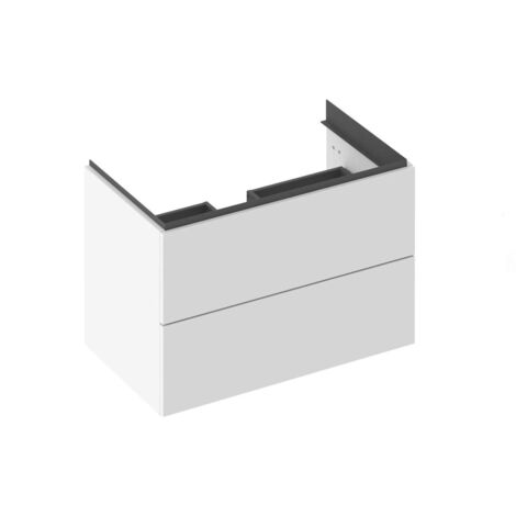 Ravak Comfort II - Mobile lavabo 80x50x46 cm, 2 cassetti, bianco lucido X000001819