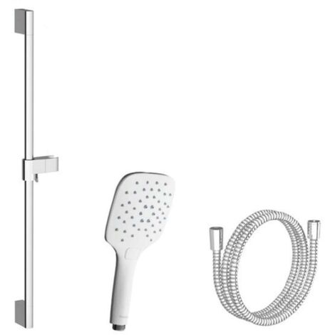 Ravak Docce - Set soffione Air 921,00, asta e tubo flessibile, 3 getti, cromato X07S002