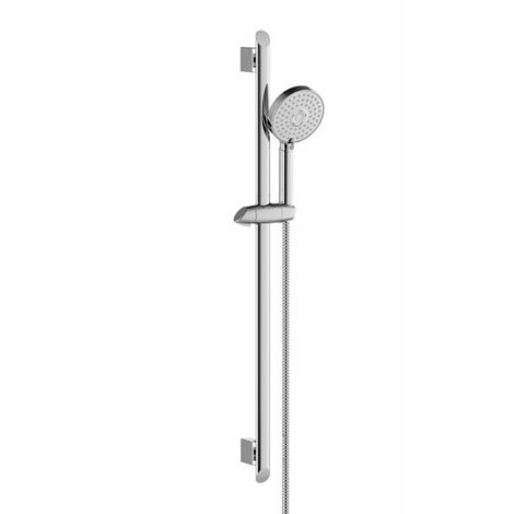 Ravak Duchas - Cabezal de ducha, barra de 60 cm y juego de manguera 902.00, cromo X07P177