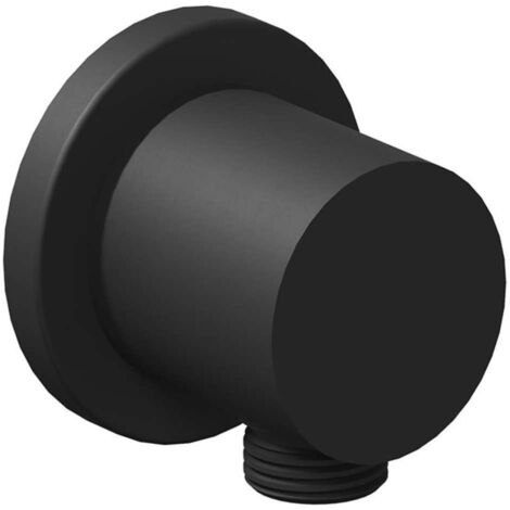 Ravak Duchas - Codo de pared, negro mate X07P673