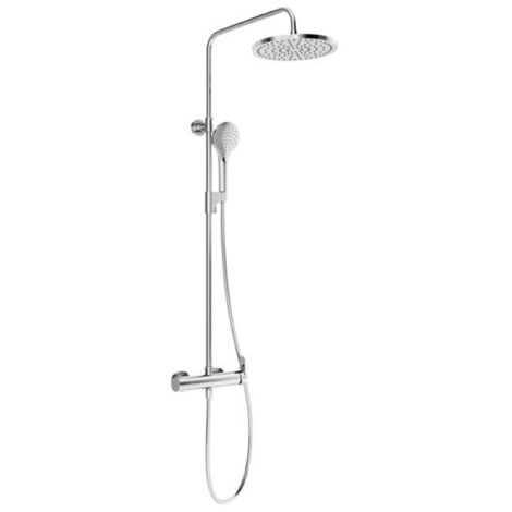 Ravak Duschen - Brausegarnitur DS 091.00 mit Armatur, 25 cm, 3 Strahlarten, Chrom X07P643