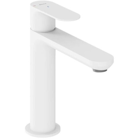Ravak Eleganta - Grifo de lavabo,BeCool, blanco mate X070410