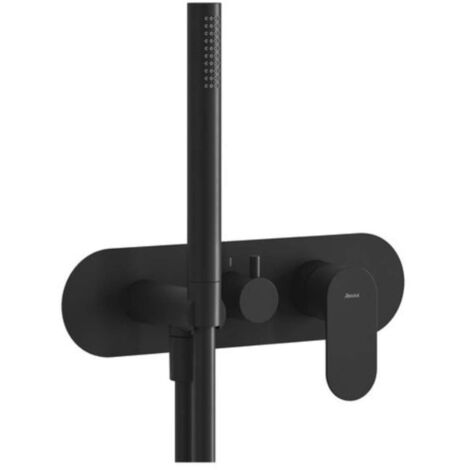 Ravak Eleganta - Grifo empotrado para 3 dispositivos, negro mate X070296