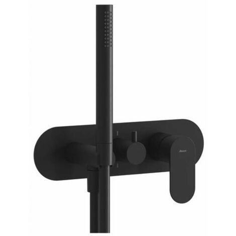 Ravak Eleganta - Unterputzarmatur für 2 Verbraucher, schwarz matt X070300