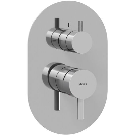 Ravak Espirit - Grifo empotrado para 2 dispositivos, cromo X070208