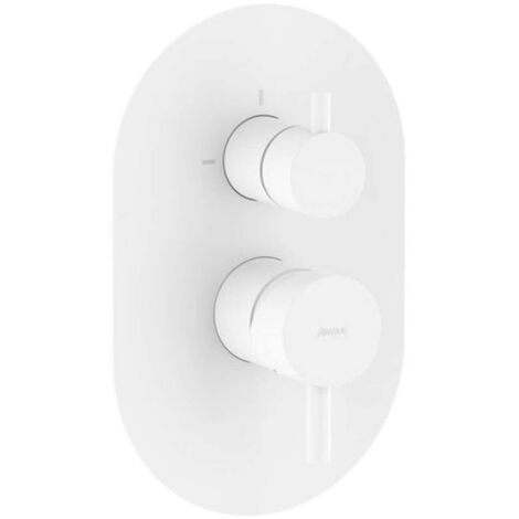 Ravak Espirit - Miscelatore ad incasso per 2 utenze, bianco opaco X070251