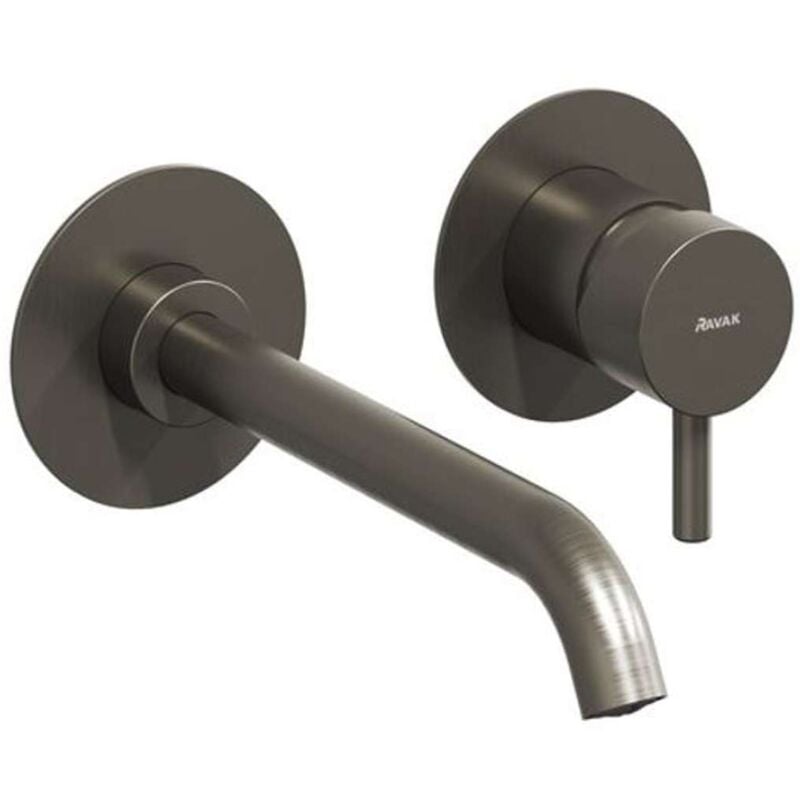 Ravak - Espirit - Mitigeur de lavabo encastré, 2 trous, graphite brossé X070315