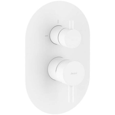 Ravak Espirit - Mitigeur encastré 2 sorties, blanc mat X070251