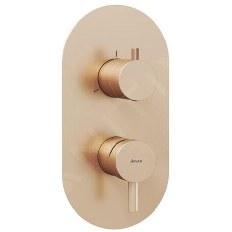 Ravak Espirit - Mitigeur encastré 3 appareils, or rose brossé X070357
